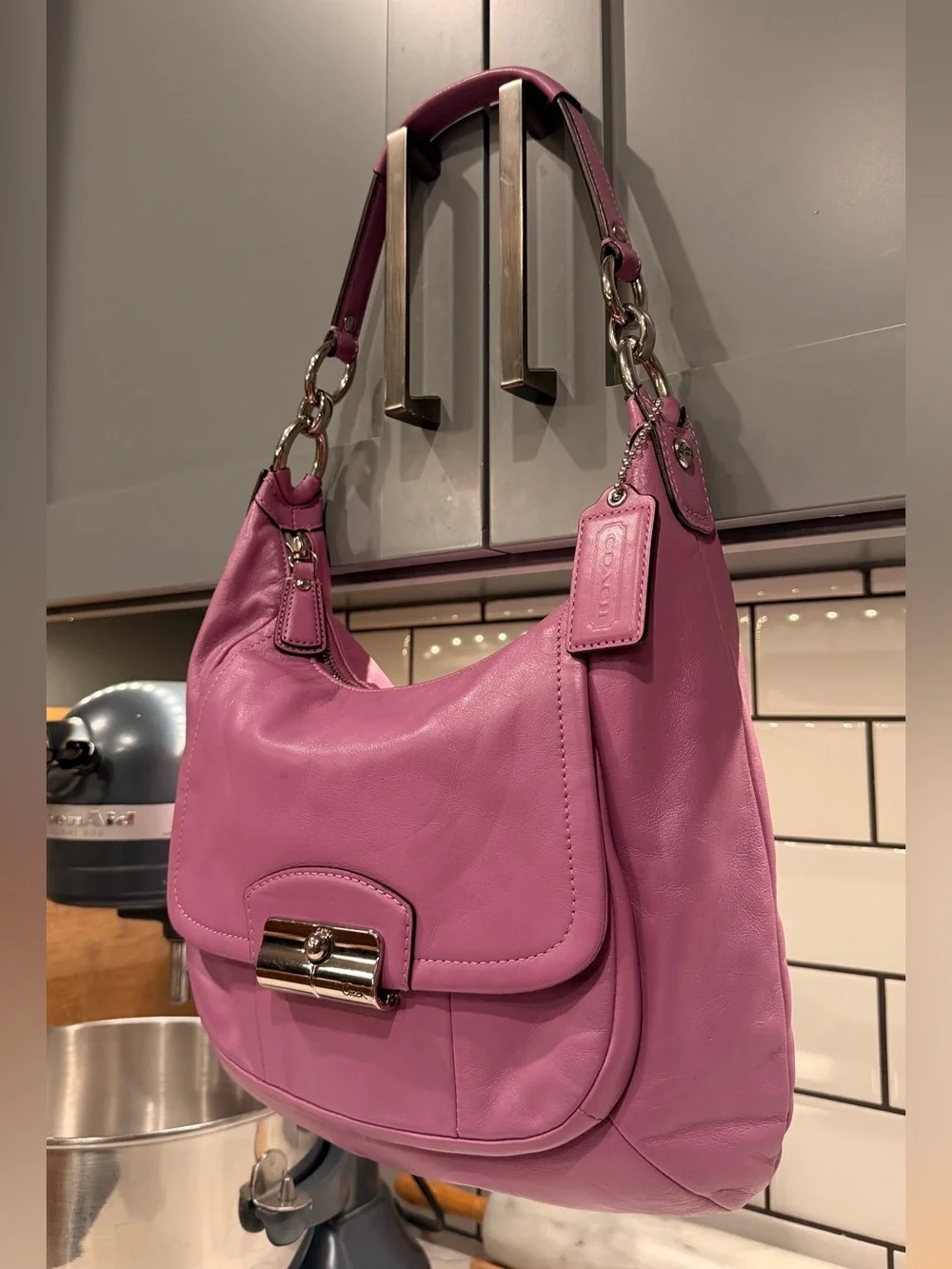 Coach 2013 Purple Kristin Hobo Shoulder Bag